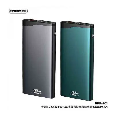 Remax RPP-201 10000Mah 22.5W PD+QC Multi-Compatible Fast Charging Power Bank
